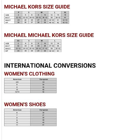 michael kors size 10 women|Michael Kors size guide uk.